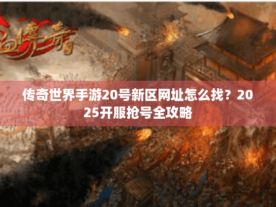传奇世界手游20号新区网址怎么找?2025开服抢号全攻略 传奇世界手游20号新区网址怎么找?2025开服抢号全攻略