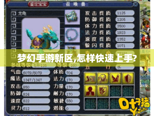 梦幻手游新区,怎样快速上手? 梦幻手游新区,怎样快速上手?