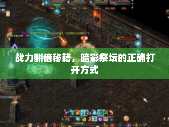 战力翻倍秘籍，暗影祭坛的正确打开方式