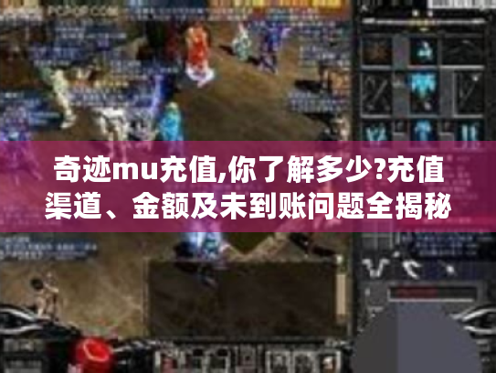 奇迹mu充值,你了解多少?充值渠道、金额及未到账问题全揭秘 奇迹mu充值,你了解多少?充值渠道、金额及未到账问题全揭秘