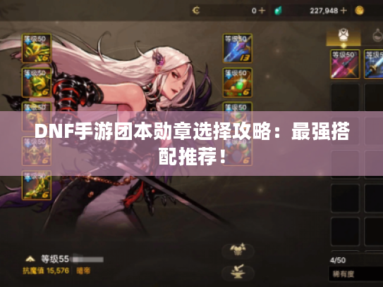 DNF手游团本勋章选择攻略:最强搭配推荐! DNF手游团本勋章选择攻略:最强搭配推荐!