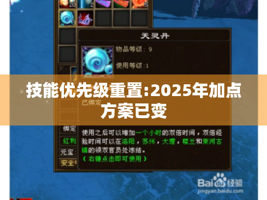 技能优先级重置:2025年加点方案已变