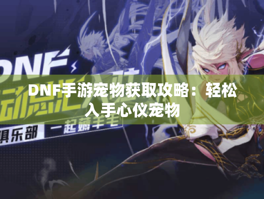DNF手游宠物获取攻略:轻松入手心仪宠物 DNF手游宠物获取攻略:轻松入手心仪宠物