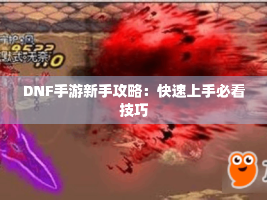 DNF手游新手攻略:快速上手必看技巧 DNF手游新手攻略:快速上手必看技巧