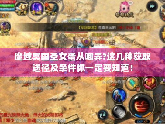 魔域冥国圣女蛋从哪弄?这几种获取途径及条件你一定要知道! 魔域冥国圣女蛋从哪弄?这几种获取途径及条件你一定要知道!