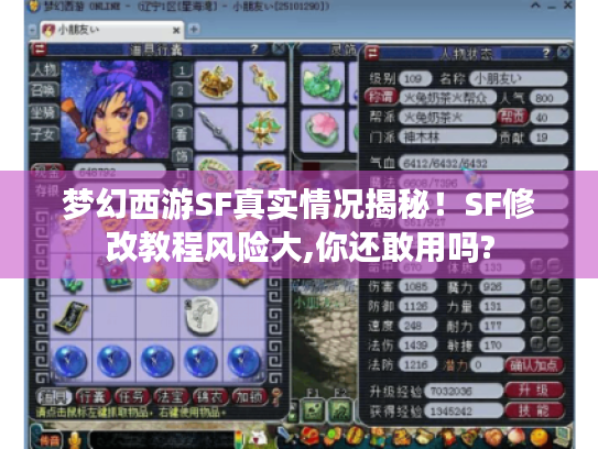 梦幻西游SF真实情况揭秘!SF修改教程风险大,你还敢用吗? 梦幻西游SF真实情况揭秘!SF修改教程风险大,你还敢用吗?