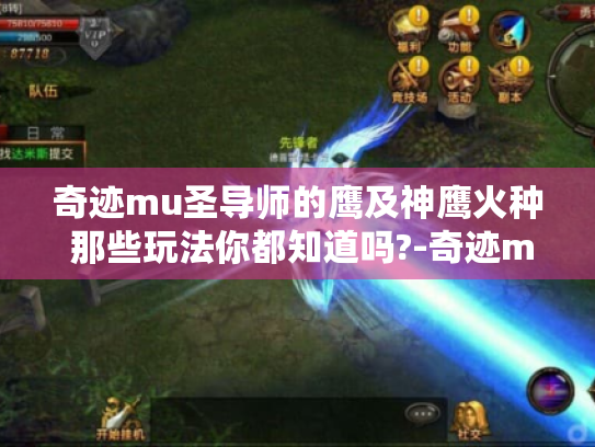奇迹mu圣导师的鹰及神鹰火种 那些玩法你都知道吗?-奇迹mu鹰 奇迹mu圣导师的鹰及神鹰火种 那些玩法你都知道吗?-奇迹mu鹰