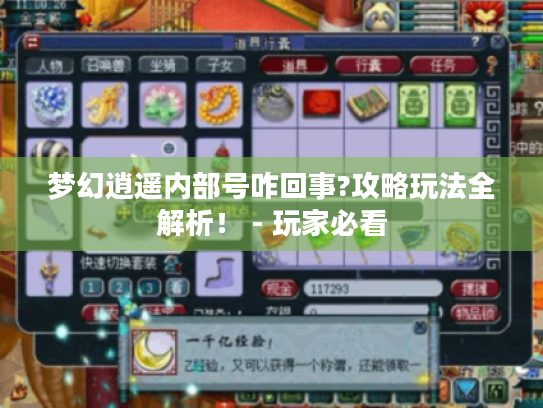 梦幻逍遥内部号咋回事?攻略玩法全解析! - 玩家必看 梦幻逍遥内部号咋回事?攻略玩法全解析! - 玩家必看