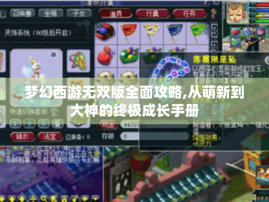 梦幻西游无双版全面攻略,从萌新到大神的终极成长手册 梦幻西游无双版全面攻略,从萌新到大神的终极成长手册