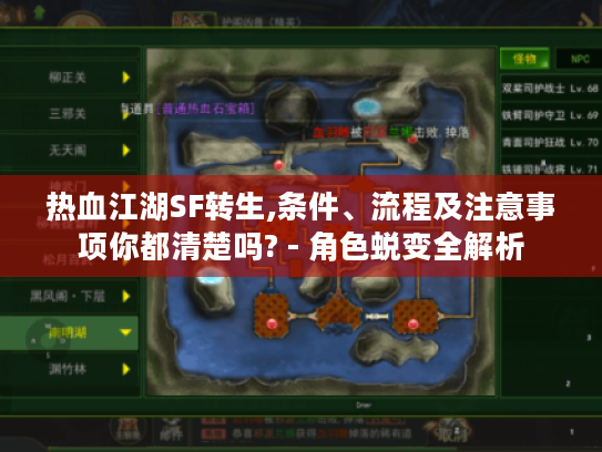 热血江湖SF转生,条件、流程及注意事项你都清楚吗? - 角色蜕变全解析