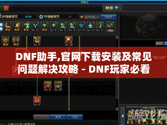DNF助手,官网下载安装及常见问题解决攻略 - DNF玩家必看！