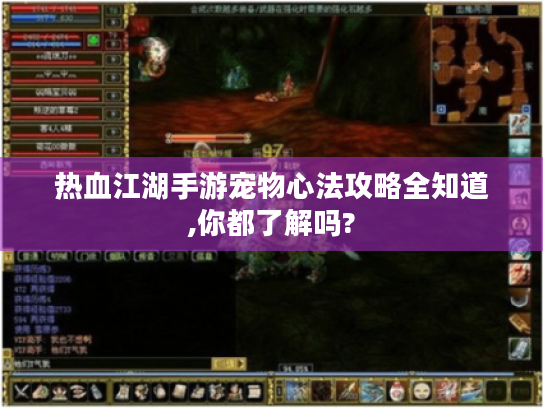 热血江湖手游宠物心法攻略全知道,你都了解吗? 热血江湖手游宠物心法攻略全知道,你都了解吗?