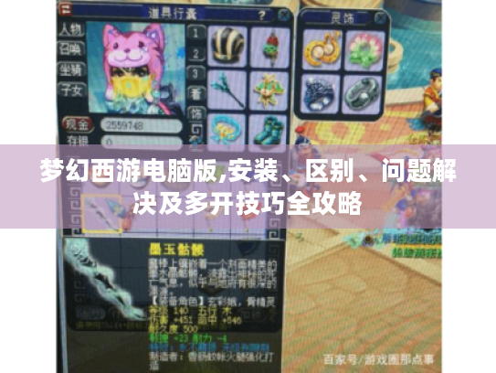 梦幻西游电脑版,安装、区别、问题解决及多开技巧全攻略 梦幻西游电脑版,安装、区别、问题解决及多开技巧全攻略