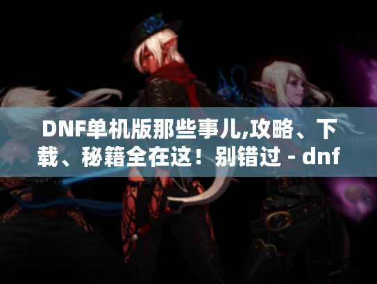 DNF单机版那些事儿,攻略、下载、秘籍全在这!别错过 - dnf单机 DNF单机版那些事儿,攻略、下载、秘籍全在这!别错过 - dnf单机