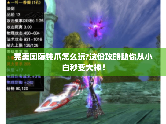 完美国际钝爪怎么玩?这份攻略助你从小白秒变大神! 完美国际钝爪怎么玩?这份攻略助你从小白秒变大神!