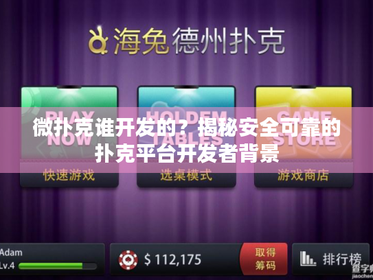 微扑克谁开发的?揭秘安全可靠的扑克平台开发者背景 微扑克谁开发的?揭秘安全可靠的扑克平台开发者背景