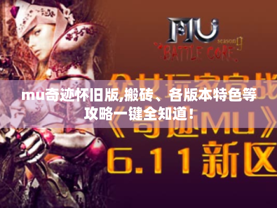 mu奇迹怀旧版,搬砖、各版本特色等攻略一键全知道! mu奇迹怀旧版,搬砖、各版本特色等攻略一键全知道!