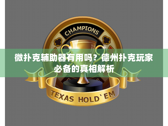 微扑克辅助器有用吗？德州扑克玩家必备的真相解析