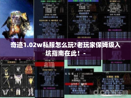 奇迹1.02w私服怎么玩?老玩家保姆级入坑指南在此！-