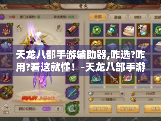 天龙八部手游辅助器,咋选?咋用?看这就懂！-天龙八部手游辅助器
