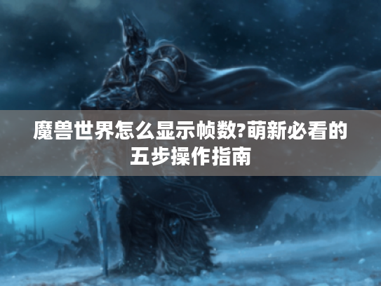 魔兽世界怎么显示帧数?萌新必看的五步操作指南 魔兽世界怎么显示帧数?萌新必看的五步操作指南