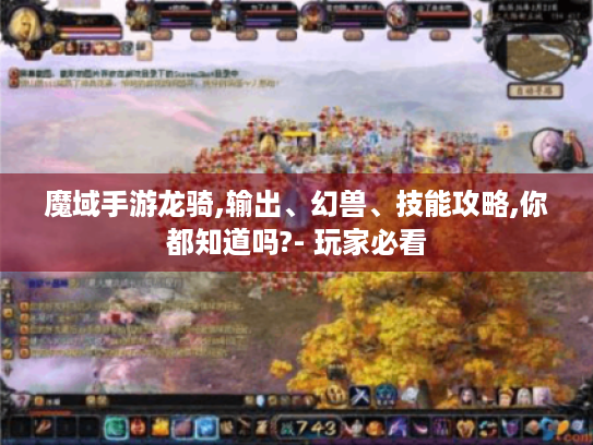魔域手游龙骑,输出、幻兽、技能攻略,你都知道吗?- 玩家必看 魔域手游龙骑,输出、幻兽、技能攻略,你都知道吗?- 玩家必看