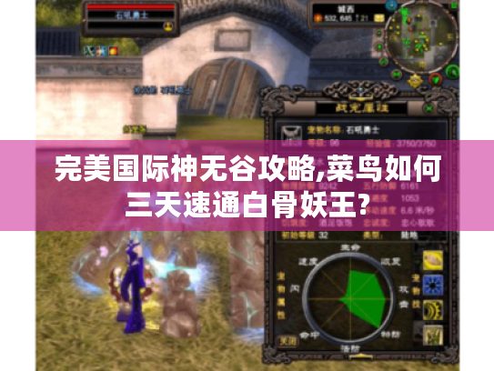 完美国际神无谷攻略,菜鸟如何三天速通白骨妖王? 完美国际神无谷攻略,菜鸟如何三天速通白骨妖王?