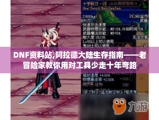 DNF资料站,阿拉德大陆生存指南——老冒险家教你用对工具少走十年弯路 DNF资料站,阿拉德大陆生存指南——老冒险家教你用对工具少走十年弯路