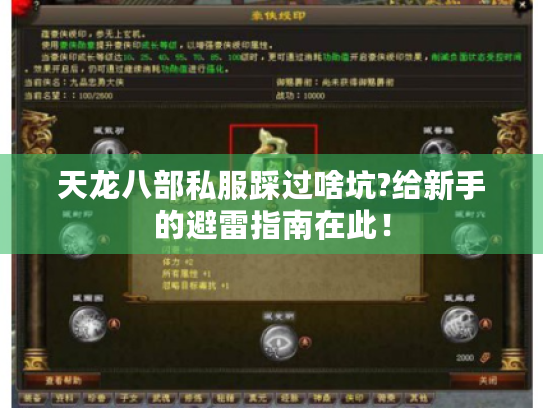 天龙八部私服踩过啥坑?给新手的避雷指南在此! 天龙八部私服踩过啥坑?给新手的避雷指南在此!