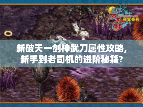 新破天一剑神武刀属性攻略,新手到老司机的进阶秘籍?