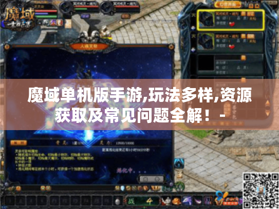 魔域单机版手游,玩法多样,资源获取及常见问题全解！-