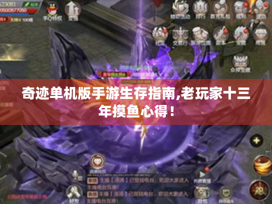 奇迹单机版手游生存指南,老玩家十三年摸鱼心得! 奇迹单机版手游生存指南,老玩家十三年摸鱼心得!
