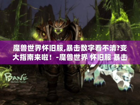 魔兽世界怀旧服,暴击数字看不清?变大指南来啦!-魔兽世界 怀旧服 暴击数字 变大指南 魔兽世界怀旧服,暴击数字看不清?变大指南来啦!-魔兽世界 怀旧服 暴击数字 变大指南