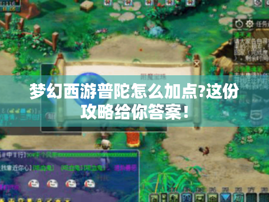 梦幻西游普陀怎么加点?这份攻略给你答案! 梦幻西游普陀怎么加点?这份攻略给你答案!