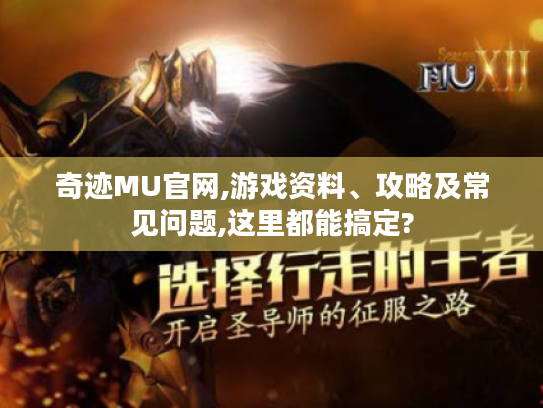 奇迹MU官网,游戏资料、攻略及常见问题,这里都能搞定? 奇迹MU官网,游戏资料、攻略及常见问题,这里都能搞定?