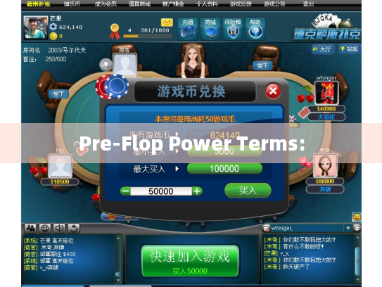 Pre-Flop Power Terms: Pre-Flop Power Terms: