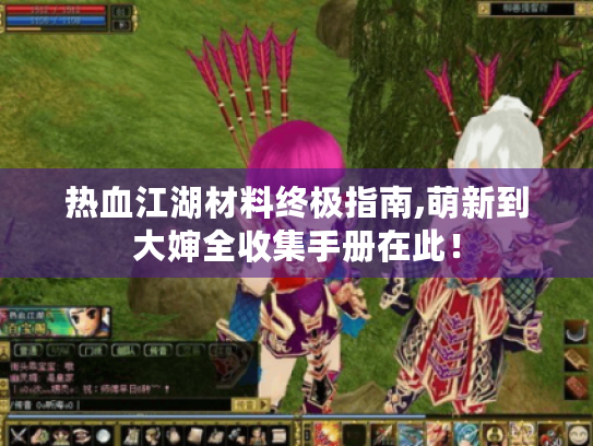 热血江湖材料终极指南,萌新到大婶全收集手册在此! 热血江湖材料终极指南,萌新到大婶全收集手册在此!