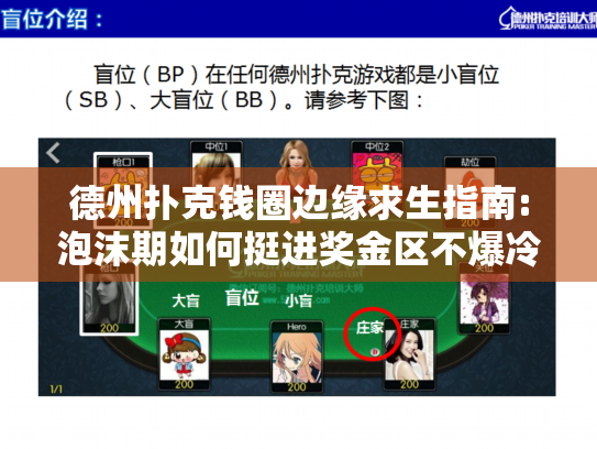 德州扑克钱圈边缘求生指南:泡沫期如何挺进奖金区不爆冷? 德州扑克钱圈边缘求生指南:泡沫期如何挺进奖金区不爆冷?