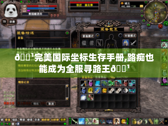 🏹完美国际坐标生存手册,路痴也能成为全服寻路王🏹 🏹完美国际坐标生存手册,路痴也能成为全服寻路王🏹