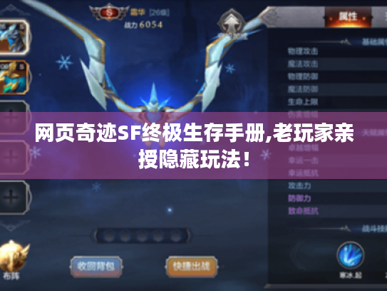 网页奇迹SF终极生存手册,老玩家亲授隐藏玩法! 网页奇迹SF终极生存手册,老玩家亲授隐藏玩法!