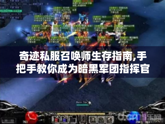奇迹私服召唤师生存指南,手把手教你成为暗黑军团指挥官 奇迹私服召唤师生存指南,手把手教你成为暗黑军团指挥官