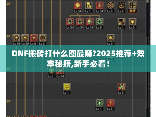 DNF搬砖打什么图最赚?2025推荐+效率秘籍,新手必看! DNF搬砖打什么图最赚?2025推荐+效率秘籍,新手必看!