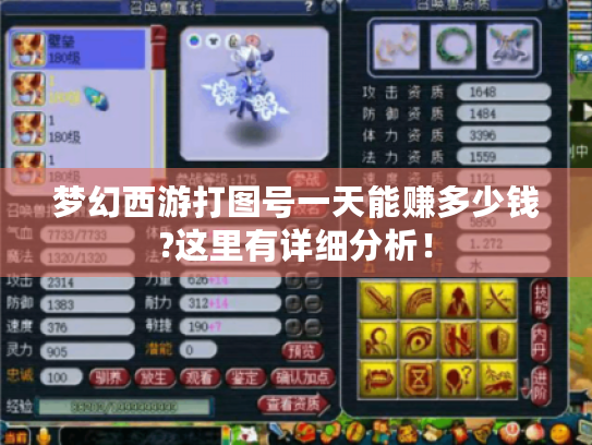 梦幻西游打图号一天能赚多少钱?这里有详细分析! 梦幻西游打图号一天能赚多少钱?这里有详细分析!