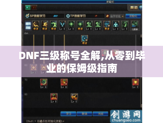 DNF三级称号全解,从零到毕业的保姆级指南 DNF三级称号全解,从零到毕业的保姆级指南