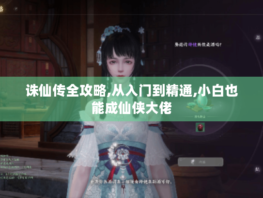 诛仙传全攻略,从入门到精通,小白也能成仙侠大佬 诛仙传全攻略,从入门到精通,小白也能成仙侠大佬