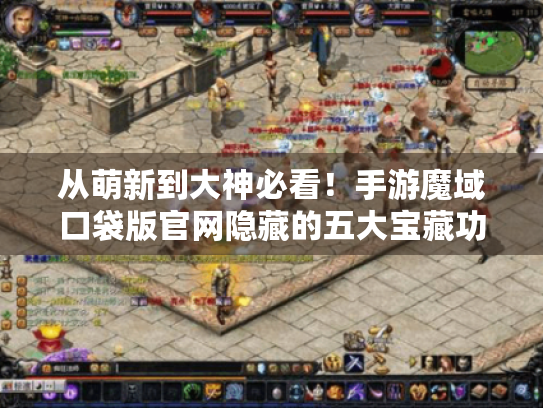 从萌新到大神必看!手游魔域口袋版官网隐藏的五大宝藏功能全解析 从萌新到大神必看!手游魔域口袋版官网隐藏的五大宝藏功能全解析