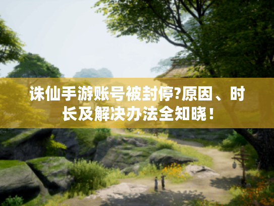 诛仙手游账号被封停?原因、时长及解决办法全知晓! 诛仙手游账号被封停?原因、时长及解决办法全知晓!