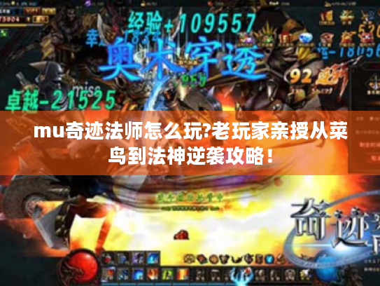 mu奇迹法师怎么玩?老玩家亲授从菜鸟到法神逆袭攻略! mu奇迹法师怎么玩?老玩家亲授从菜鸟到法神逆袭攻略!