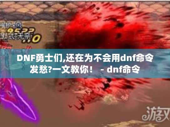 DNF勇士们,还在为不会用dnf命令发愁?一文教你! - dnf命令 DNF勇士们,还在为不会用dnf命令发愁?一文教你! - dnf命令