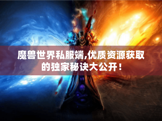 魔兽世界私服端,优质资源获取的独家秘诀大公开！